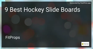 9 Best Hockey Slide Boards in 2025 image