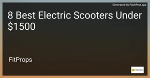 8 Best Electric Scooters Under $1500 in 2025 image