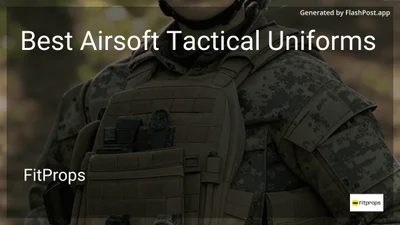 9 Best Airsoft Tactical Uniforms in 2026