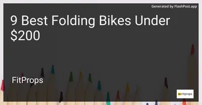 9 Best Folding Bikes Under $200 in 2026