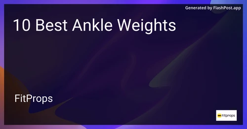 10 Best Ankle Weights in 2025 image