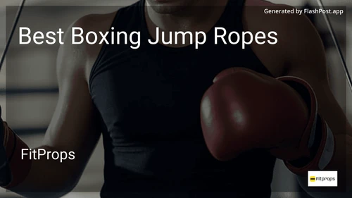 8 Best Boxing Jump Ropes in 2026 image
