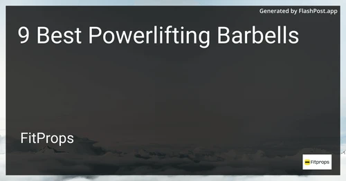 9 Best Powerlifting Barbells in 2025 image