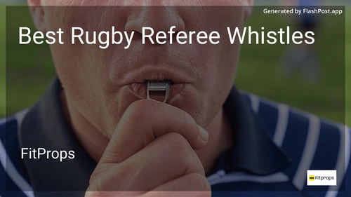 9 Best Rugby Referee Whistles in 2025 image