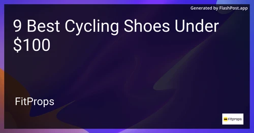 9 Best Cycling Shoes Under $100 in 2025 image