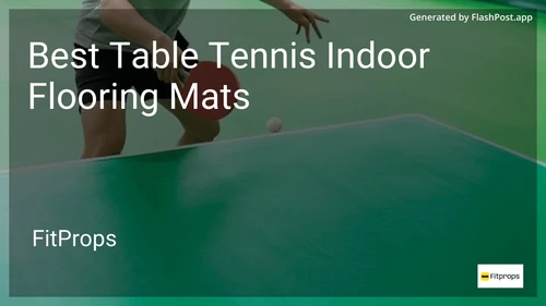6 Best Table Tennis Indoor Flooring Mats in 2025 image