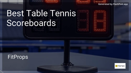 8 Best Table Tennis Scoreboards in 2025 image
