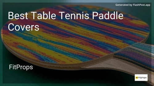 6 Best Table Tennis Paddle Covers in 2025 image