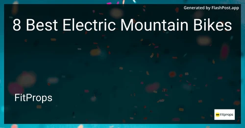 8 Best Electric Mountain Bikes in 2025 image
