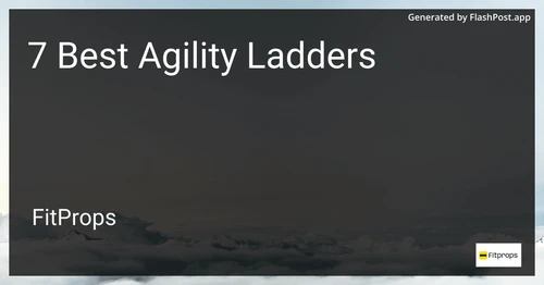7 Best Agility Ladders in 2025 image