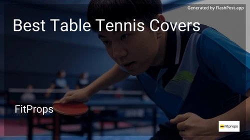 8 Best Table Tennis Covers in 2025 image