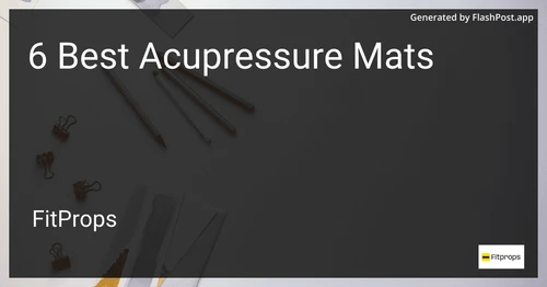 6 Best Acupressure Mats in 2025 image