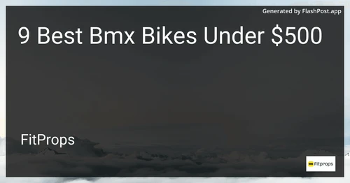 9 Best Bmx Bikes Under $500 in 2025 image
