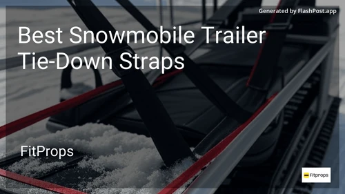 8 Best Snowmobile Trailer Tie-Down Straps in 2026 image