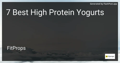 1 Best High Protein Yogurts in 2025 image