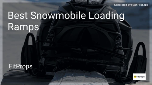 10 Best Snowmobile Loading Ramps in 2026 image