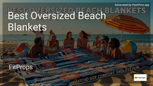 6 Best Oversized Beach Blankets in 2026 image
