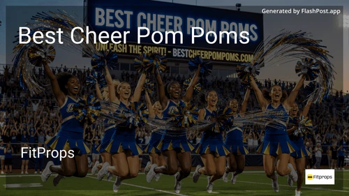 7 Best Cheer Pom Poms in 2026 image