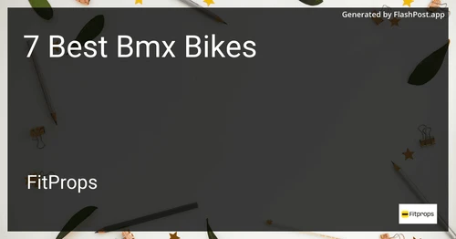 7 Best Bmx Bikes in 2025 image