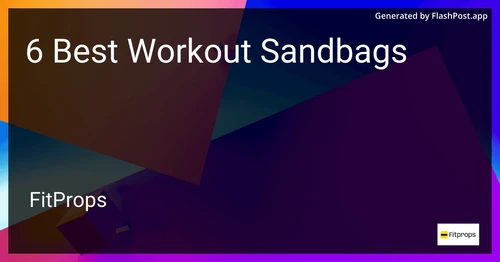 6 Best Workout Sandbags in 2025 image