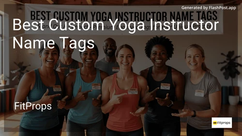 6 Best Custom Yoga Instructor Name Tags in 2026 image