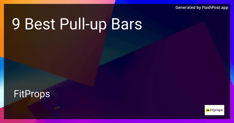 9 Best Pull-up Bars in 2026 preview