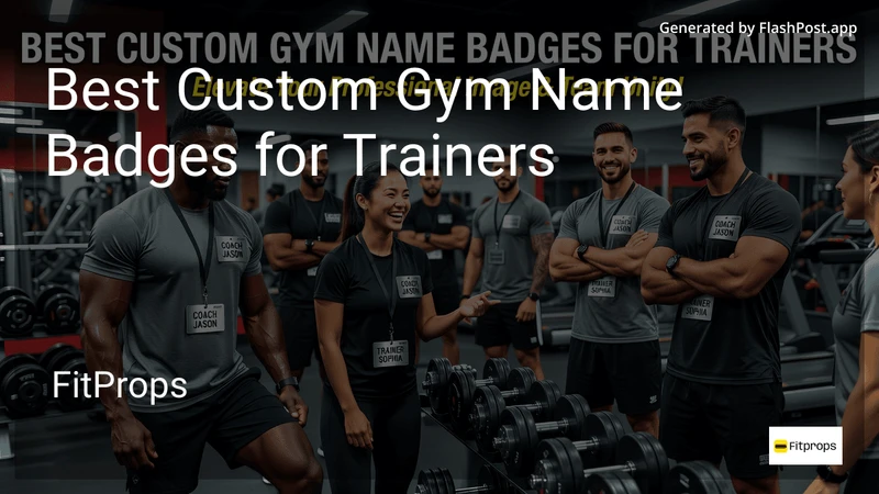 6 Best Custom Gym Name Badges for Trainers in 2026 preview