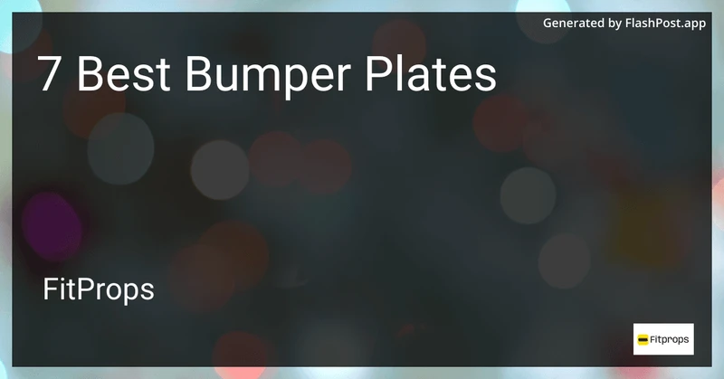7 Best Bumper Plates in 2026 preview