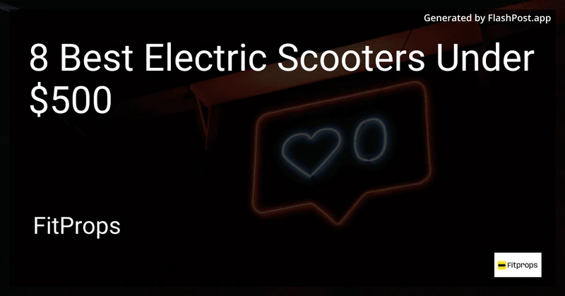 8 Best Electric Scooters Under $500 in 2026 preview