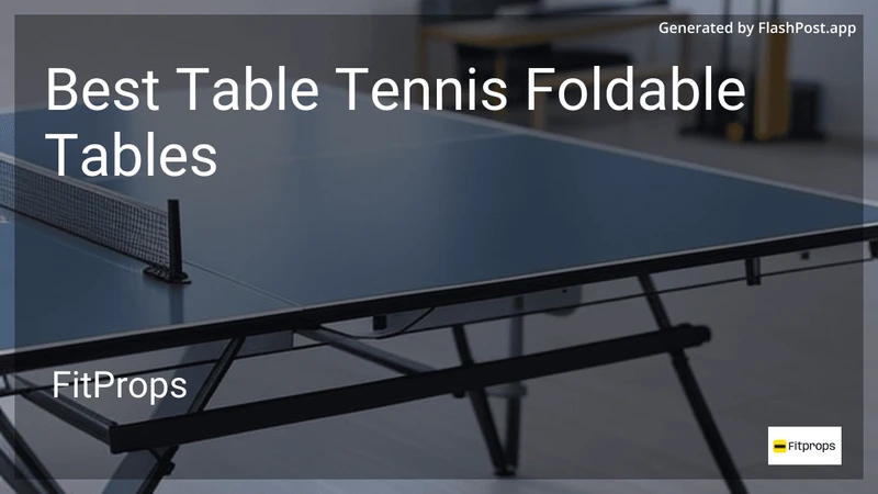 7 Best Table Tennis Foldable Tables in 2026 preview
